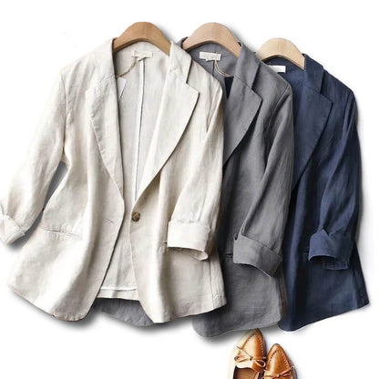 Clara Linen Blazer