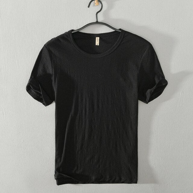 Men’s 100% Cotton Classic Crew Neck T-Shirt – Soft, Breathable Summer Tee