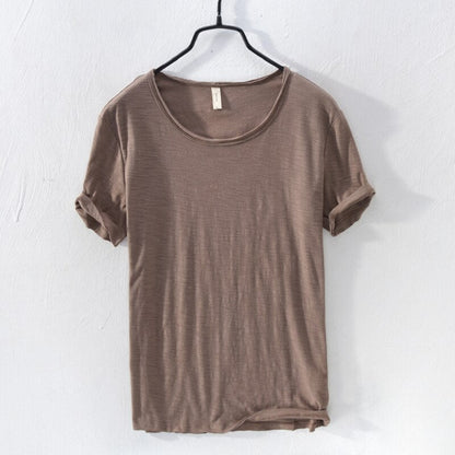 Men’s 100% Cotton Classic Crew Neck T-Shirt – Soft, Breathable Summer Tee