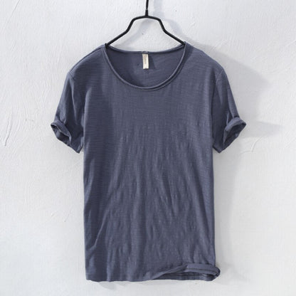 Men’s 100% Cotton Classic Crew Neck T-Shirt – Soft, Breathable Summer Tee