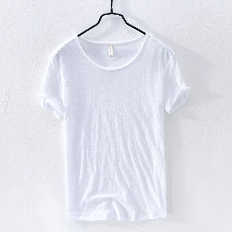 Men’s 100% Cotton Classic Crew Neck T-Shirt – Soft, Breathable Summer Tee