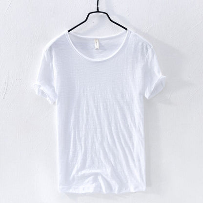 Men’s 100% Cotton Classic Crew Neck T-Shirt – Soft, Breathable Summer Tee
