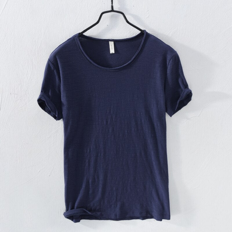 Men’s 100% Cotton Classic Crew Neck T-Shirt – Soft, Breathable Summer Tee